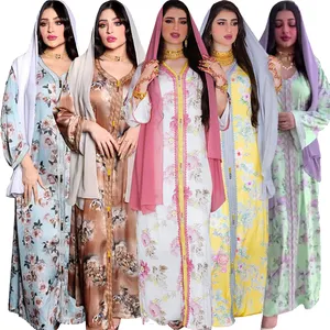 2248 Kuwii Groothandel Vrouwen Kaftan Marokko Abaya Caftan Arabische Jalabiya Dubai Mode Moslim Jurk Hijab Islamitische Kleding Abaya