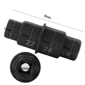 Llave de vaso hexagonal de 17, 22, 24, 19 mm para reparación y mantenimiento del eje de rueda delantera de motocicletas Yamaha, Suzuki, Honda - Product Image 2