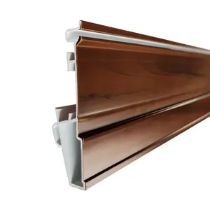 Fábrica personalizada supermercado hogar ventana puerta uso Perfil de plástico PVC ABS material grano de madera piezas de moldeo por extrusión
