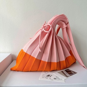 Foldable Cotton Shoulder Tote Handbag Open Closure Mixed Color Women <b>Large</b> Capacity Travel <b>Beach</b> Vintage Fashion Shopping <b>Bag</b> - Product Image 6