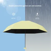 Parapluie portable mini compact manuel facile à plier, idéal pour les voyages, prise en charge complète OEM/ODM, logo personnalisé, imperméable, protection UV, protection solaire
