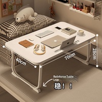 Table pliante pour lit, table d'étude pour baie vitrée, bureau d'étudiant, bureau de dortoir, bureau pour ordinateur portable, table pour personne paresseuse, fabriquée en Chine
