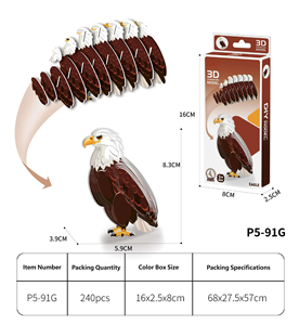 Kit Puzzle 3D Animali Fai-da-Te - Modelli di Animali in Carta Creativi e Fatti a Mano per Divertimento Educativo e Interattivo dei Bambini - Product Image 1