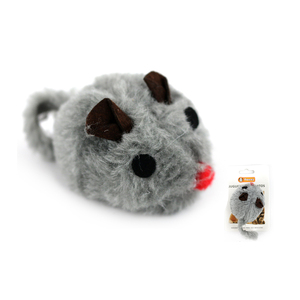 Juguete interactivo y de movimiento para mascotas, ratón eléctrico de felpa, tela de felpa no tóxica y duradera, 6.5x4.5cm - Product Image 2