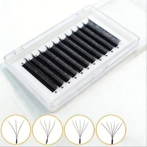 Extensions de cils Clover 3D 4D 5D 0,07 mm, croisés, avec logo personnalisé, extensions de cils Clover 0,05 mm 6D 7D 8D en forme de W, 8-15 mm - Product Image 5