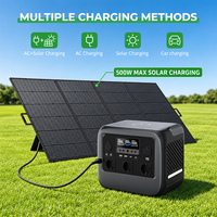 Centrale Électrique Solaire LiFePO4 100W-2500W à Prix Abordable avec Contrôleur MPPT et Démarreur de Voiture Compatible