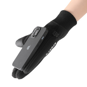 Men's Winter Outdoor Cycling <b>Gloves</b> Full Finger Fleece Lined Touch Screen Ski <b>Gloves</b> <b>Warm</b> Thermal Insulated For Adults - Product Image 4