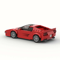 Compatible avec les briques de marque, petites particules, voiture de sport de luxe, assemblage MOC, jouets de construction en plastique ABS DIY