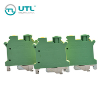 Borniers de connecteur de câblage de terre à vis de haute qualité UTL 6mm avec pied en métal PE USLKG6N