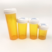 Bouteilles en plastique orange imprimées sur mesure avec bouchons de sécurité rotatifs à poussoir pour enfants, à prix abordable