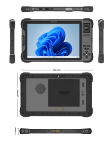 แท็บเล็ตหน้าจอสัมผัสขนาด 10.1 นิ้ว ระบบปฏิบัติการวินโดว์ ลินุกซ์ แอนดรอยด์ คอมพิวเตอร์ออลอินวัน จอสัมผัสสำหรับอุตสาหกรรม - Product Image 5