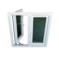 Fenêtres à battants horizontaux modernes en PVC certifiées CE, en acier inoxydable pour les zones à fort vent (ouragan), certifiées Energy Star