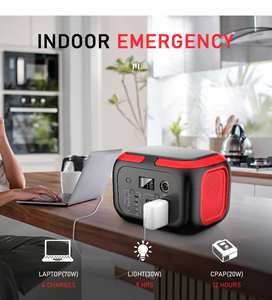 Портативная электростанция 600 Вт/384 Вт·ч с чистой синусоидой, солнечная панель, аккумулятор LiFePO4, 3000+ циклов, для кемпинга, фотографии, резервного питания - Product Image 5