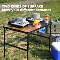 Table pliante ultralégère en aluminium Portable Camping Grill Picnic Beach Hiking Backpacking RV BBQ Small Outdoor Tables