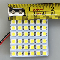 Accessoires pour véhicules, éclairage intérieur automobile, 12V blanc, 5050 SMD, 36 LED, panneau 36 SMD, lampe de lecture pour voiture, éclairage de plaque d'immatriculation