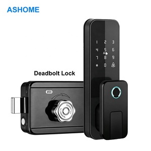 Ttlock High Quality Smart <strong>Knob</strong> Wooden <strong>Door</strong> Rim Lock Fingerprint Automatic Electronic Deadbolt Fingerprint <strong>Door</strong> Lock - Product Image 4