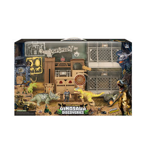 Ensemble <span class=keywords><strong>de</strong></span> jeu <span class=keywords><strong>de</strong></span> simulation <span class=keywords><strong>de</strong></span> <span class=keywords><strong>chasse</strong></span> avec clôture en plastique, figurine <span class=keywords><strong>de</strong></span> <span class=keywords><strong>dinosaure</strong></span>, jouet DIY - Product Image 4