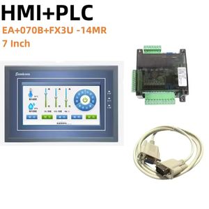 Samkoon บอร์ดควบคุมอุตสาหกรรม EA-070B HMI หน้าจอสัมผัสขนาด7นิ้วและ <span class=keywords><strong>FX3U</strong></span>-<span class=keywords><strong>14MR</strong></span> <span class=keywords><strong>FX3U</strong></span>-14MT <span class=keywords><strong>PLC</strong></span> พร้อมสายสื่อสาร DB9 - Product Image 3