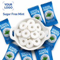 Permen Mint Bebas Gula Bentuk Lubang Penyegar Napas Tablet Mint Tekan Kemasan Individual Grosir