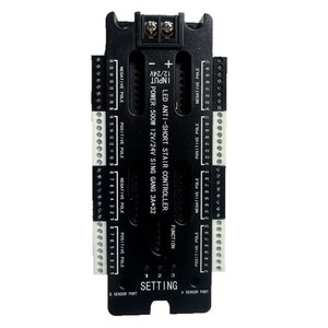 ตัวควบคุมไฟบันได LED 32 ขั้นตอน PWM 3 ช่อง 12V/24V พร้อมพอร์ตเซ็นเซอร์และระบบป้องกันไฟฟ้าลัดวงจร - Product Image 1