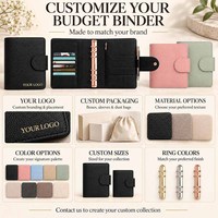 Agenda A6 de luxe en cuir gaufré Hongbo, classeur budgétaire à anneaux, portefeuille à anneaux pour femme, best-seller