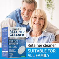 Tablet Denture & Aligner Cleaner Retainer Cleanser qui élimine les taches Décoloration Odeurs Plaque pour tous les appareils dentaires/buccaux