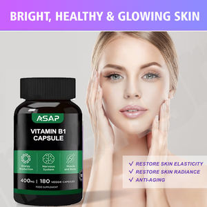 Oem Vitamina B1 B6 B12 Tiamina Suplementos Blanqueamiento DE LA PIEL Vitamina <span class=keywords><strong>B</strong></span> Complejo 120 500mg Vitamina B1 Cápsulas - Product Image 2