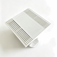 Ventilateur de plafond pour salle de bain avec lumière LED intégrée, CCT unique ou tricolore en option