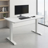 Bureau Ergonomique Moderne à Hauteur Réglable, Poste de Travail Intelligent, Cadre de Table Électrique pour Ordinateur, Idéal pour le Personnel d'Entreprise