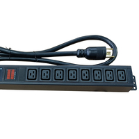 Multiprise horizontale de haute qualité, PDU 50A C19 8 sorties 240V/250v L6-50P prise en Rack