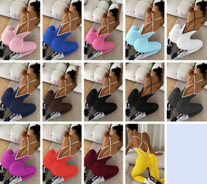 Tute da Yoga con coppe tute da Fitness da palestra abbigliamento da allenamento tute sportive tute da ginnastica tute da ginnastica tute sportive Shapewear - Product Image 2