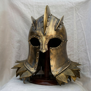 Casque médiéval, armure de chevalier, casque de croisé, casque de costume antique - Product Image 1