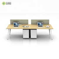 Xinda Clover Table de bureau extensible moderne en bois pour 2 personnes