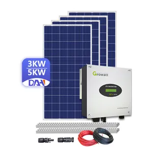المنزل نظام لوحات شمسية 3KW 5KW 10KW 15KW 20KW 30KW نظام الطاقة الشمسية
