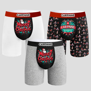 Calzoncillos bóxer de algodón con estampado de pierna larga para hombre adulto, bolsa grande de marca, diseño divertido - Product Image 2