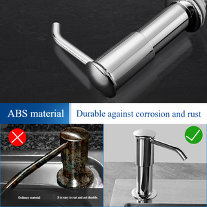 Distributeur de liquide de savon à bassin intégré Tube d'extension écologique Distributeur de liquide de savon à <span class=keywords><strong>vaisselle</strong></span> <span class=keywords><strong>Pompe</strong></span> <span class=keywords><strong>Lave</strong></span>-<span class=keywords><strong>vaisselle</strong></span> de comptoir - Product Image 4