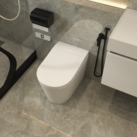 WC intelligent en céramique japonais avec siège chauffant et télécommande, bidet automatique à poser au sol avec chauffage du siège