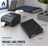 Batterie LiFePO4 Li-ion personnalisée détachable avec chargement USB Type-C et connecteur Pogo Pin, 1000 cycles, -20~55°C pour appareil portable IoT