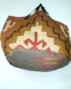 Indian Style Handmade Tote Bag Women Jute <b>Strap</b> Vintage Style Open Closure Large Capacity Clutch <b>Shoulder</b> Bag for Best Price - Product Image 5