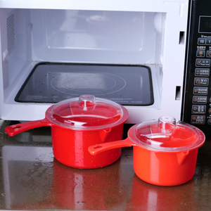 Pentola Multifunzione per Microonde, Contenitore Termico in Plastica PP a Prova di Perdite con Manico e Coperchio Ventilato - Product Image 6