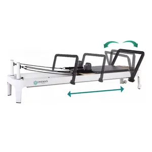 white pilates refomer upgrading at 2 with good quality accessories para pilates  reformer - AliExpress