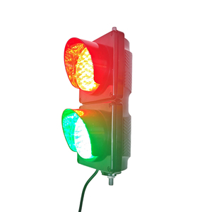 High Brightness LED PC <strong>Traffic</strong> <strong>Signal</strong> 300M Visibility 2-Lamp Red Green AC85-265V Industrial Park Roadway Intersection High - Product Image 4