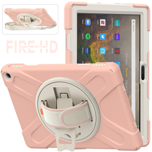 2021 enfants antichoc poignée couverture <span class=keywords><strong>Kindle</strong></span> Fire HD 10 11e génération étuis pour tablettes robuste silicone PC matériel de protection protection - Product Image 5