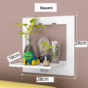 Étagères à Fleurs Décoratives Murales Sans Perçage en Plastique, Supports de Rangement pour Pots et Ornements de Chambre et Salon - Product Image 4