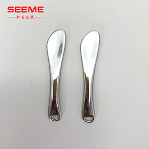 64Mm Luxe Zilveren Make-Up Metalen Mini Lepel Spatels Oogcrème <span class=keywords><strong>Applicator</strong></span> Mini Make-Up Lepel - Product Image 5