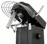 Mélangeur à pâte multifonctionnel PF 750W avec tête inclinable, affichage de la température et bol amovible, équipement de boulangerie