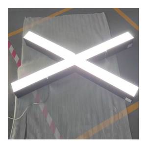 إضاءة خطية LED داخلية حديثة بتصميم مخصص 1.2 متر 4 أقدام، إضاءة معلقة للمكتب قابلة للربط، قابلة للتعتيم 0/1-10 فولت، تصنيف IP40 - Product Image 2