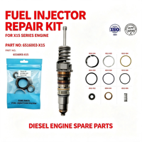 Kit de révision 6516003-X15 pour ensembles d'injecteurs de la série KMS-QSX15, ensemble de 9 pièces