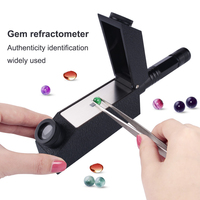 Gem Refractometer With Built-in LED Light and RI OIL Jewelry Identifier Tester Jade Color Treasure Testing Instrument