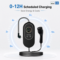 16A GB/T Tragbares EV-Ladegerät 3,5kW Elektrofahrzeug-Ladestation EVSE IP65 Wasserdicht 220V Heim-Autoladekabel App WLAN